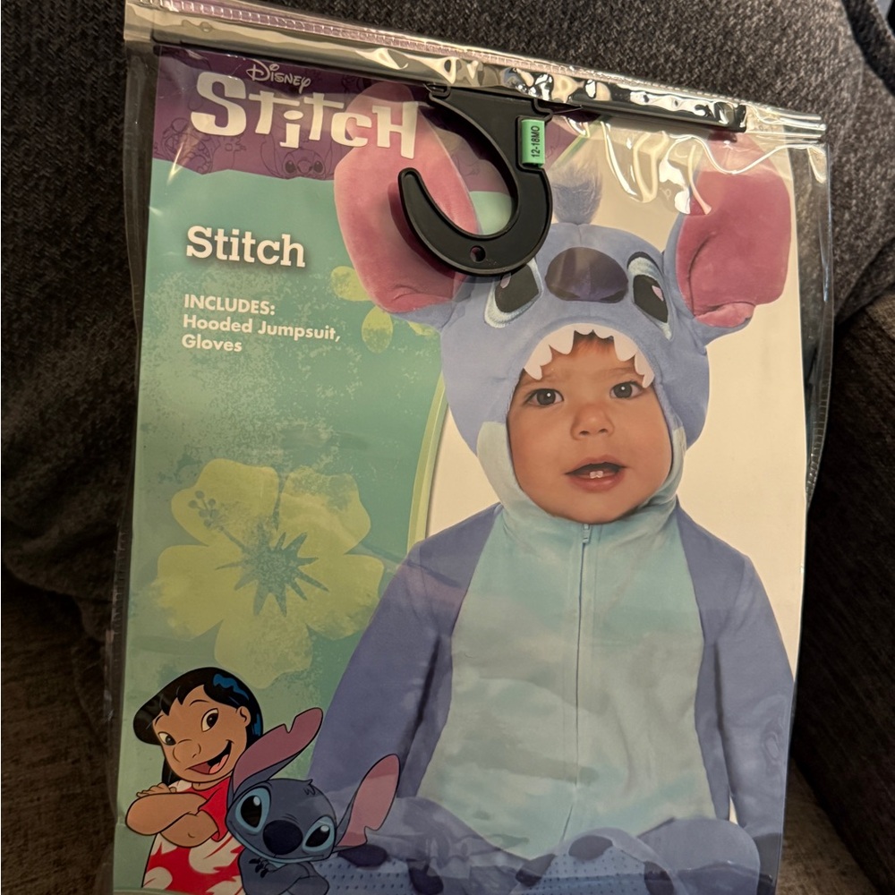 Disney Stitch Blue and Purple Hooded Outfit